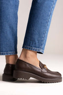 ERYNN Chunky Loafers - Dark Brown Matte - thefashionproject.gr - ERYNN