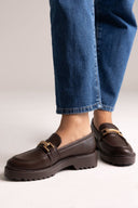 ERYNN Chunky Loafers - Dark Brown Matte - thefashionproject.gr - ERYNN