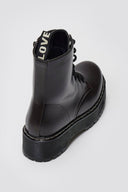 ERYNN Combat Boots with Chunky Sole - Dark Brown Matte - thefashionproject.gr - ERYNN