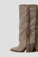 ERYNN Cowboy Boots - Beige Suede - thefashionproject.gr - ERYNN