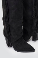 ERYNN Cowboy Boots - Black Suede - thefashionproject.gr - ERYNN