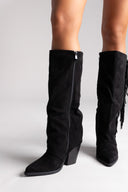ERYNN Cowboy Boots - Black Suede - thefashionproject.gr - ERYNN