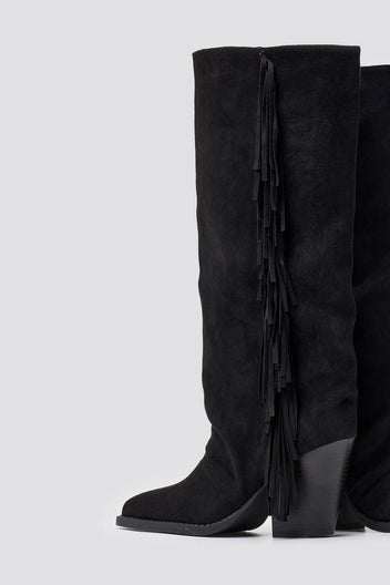 ERYNN Cowboy Boots - Black Suede - thefashionproject.gr - ERYNN