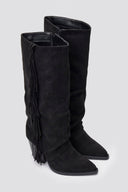 ERYNN Cowboy Boots - Black Suede - thefashionproject.gr - ERYNN