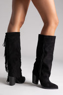 ERYNN Cowboy Boots - Black Suede - thefashionproject.gr - ERYNN