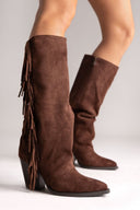ERYNN Cowboy Boots - Brown Suede - thefashionproject.gr - ERYNN