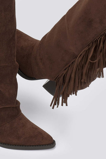 ERYNN Cowboy Boots - Brown Suede - thefashionproject.gr - ERYNN
