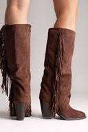 ERYNN Cowboy Boots - Brown Suede - thefashionproject.gr - ERYNN