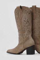 ERYNN Cowboy Boots - Taupe Suede - thefashionproject.gr - ERYNN
