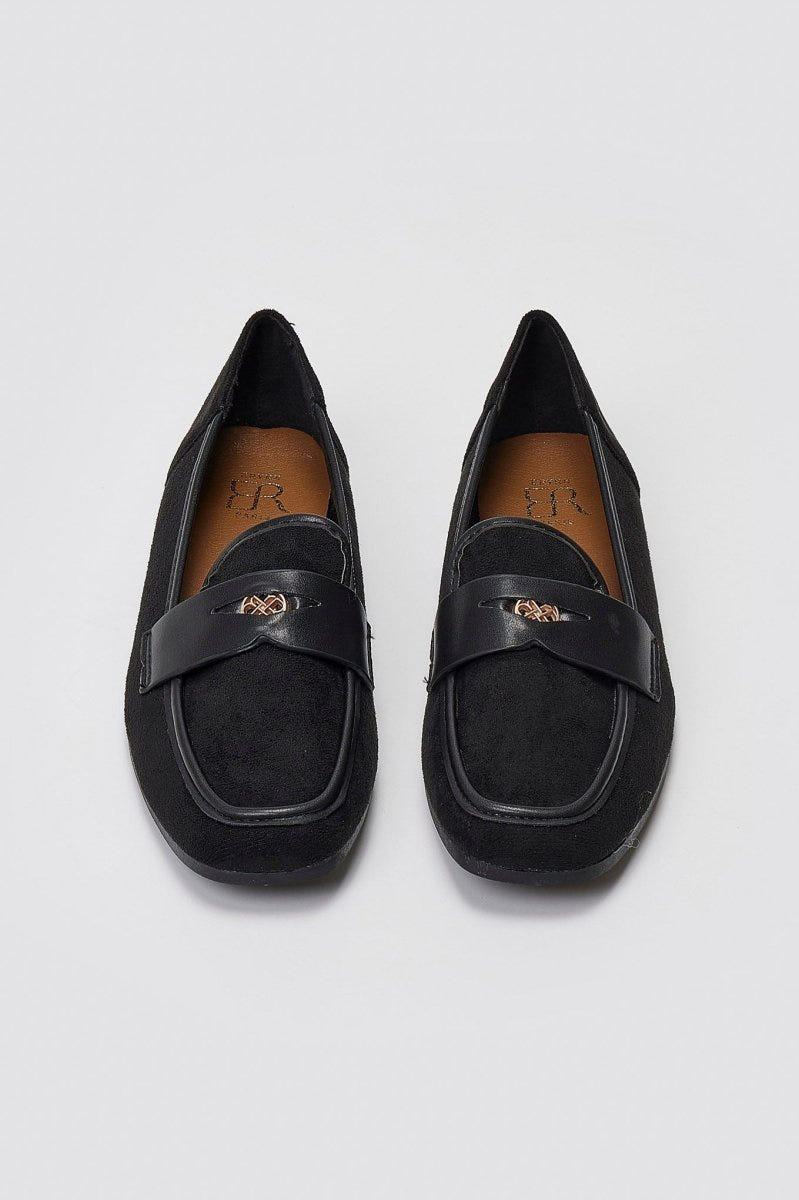 ERYNN Flat Loafers - Black Suede - thefashionproject.gr - ERYNN