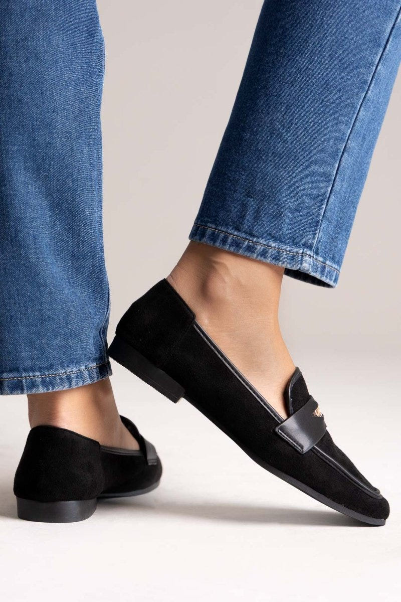 ERYNN Flat Loafers - Black Suede - thefashionproject.gr - ERYNN