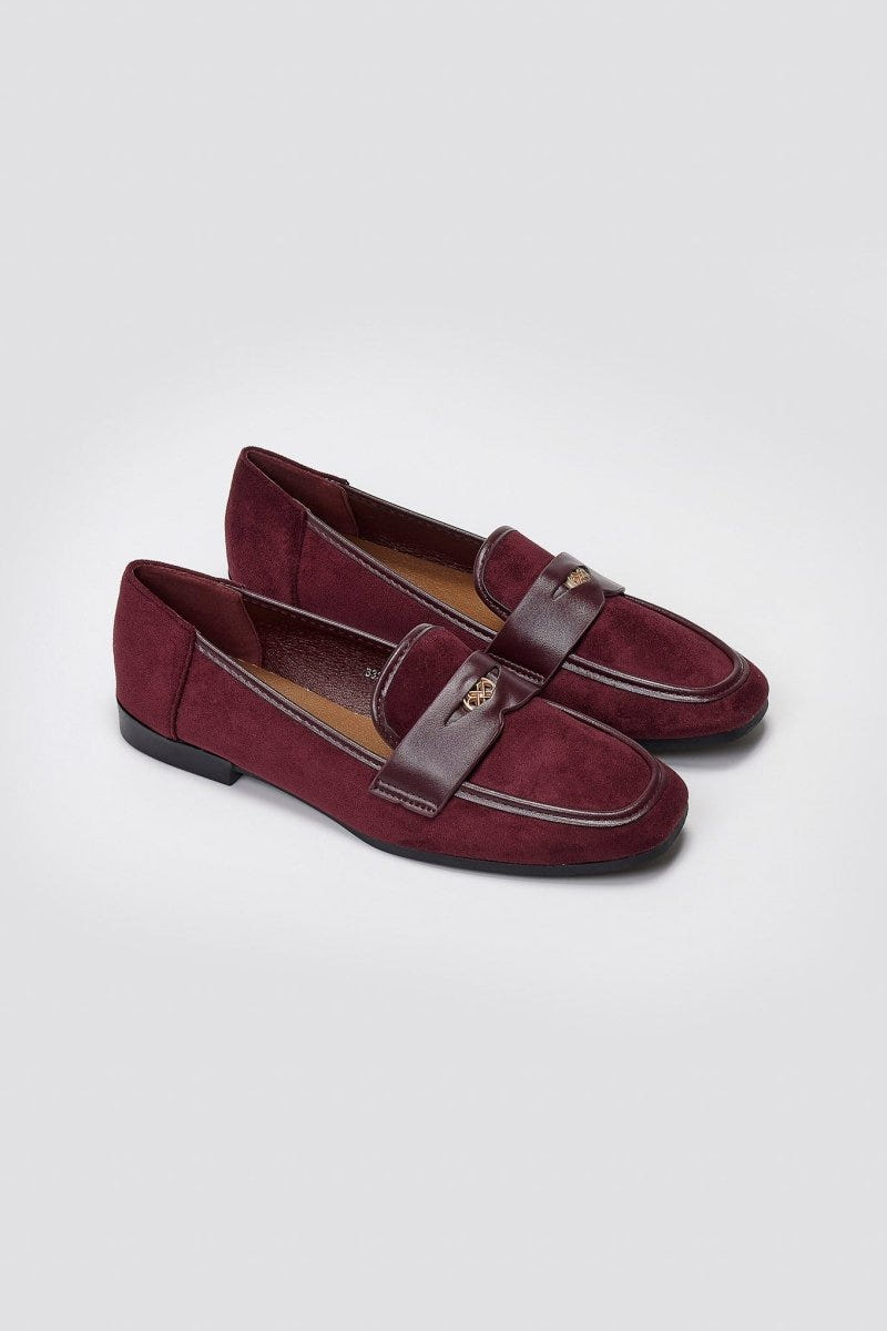 ERYNN Flat Loafers - Bordeaux Suede - thefashionproject.gr - ERYNN