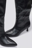 ERYNN Kitten Heel Boots - Black Crinkled Patent - thefashionproject.gr - ERYNN