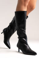 ERYNN Kitten Heel Boots - Black Matte - thefashionproject.gr - ERYNN