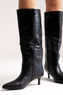 ERYNN Kitten Heel Boots - Black Matte - thefashionproject.gr - ERYNN