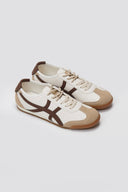 ERYNN Low Top Bicolor Sneakers - Beige Matte - thefashionproject.gr - ERYNN