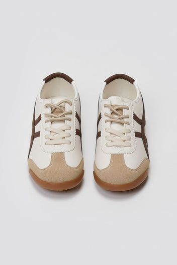 ERYNN Low Top Bicolor Sneakers - Beige Matte - thefashionproject.gr - ERYNN