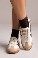 ERYNN Low Top Bicolor Sneakers - Beige Matte - thefashionproject.gr - ERYNN