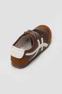 ERYNN Low Top Bicolor Sneakers - Dark Brown Matte - thefashionproject.gr - ERYNN