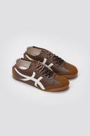 ERYNN Low Top Bicolor Sneakers - Dark Brown Matte - thefashionproject.gr - ERYNN