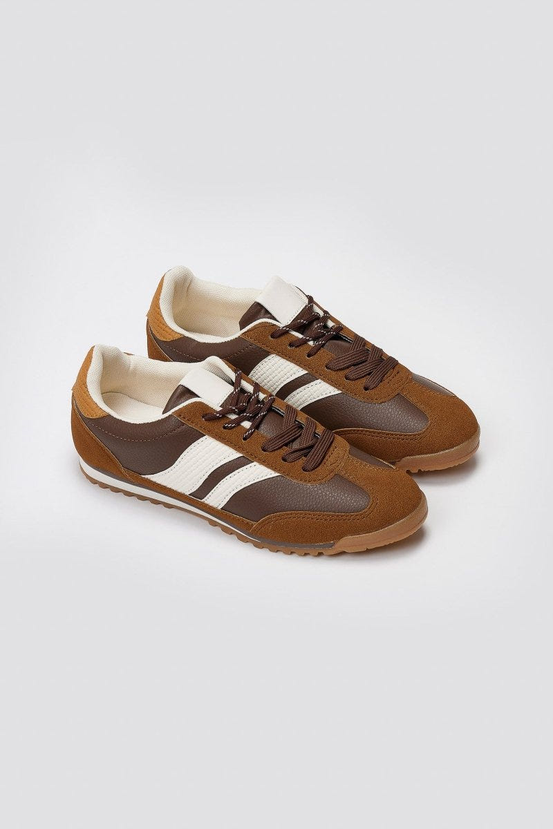 ERYNN Low Top Sneakers - Dark Brown Matte - thefashionproject.gr - ERYNN