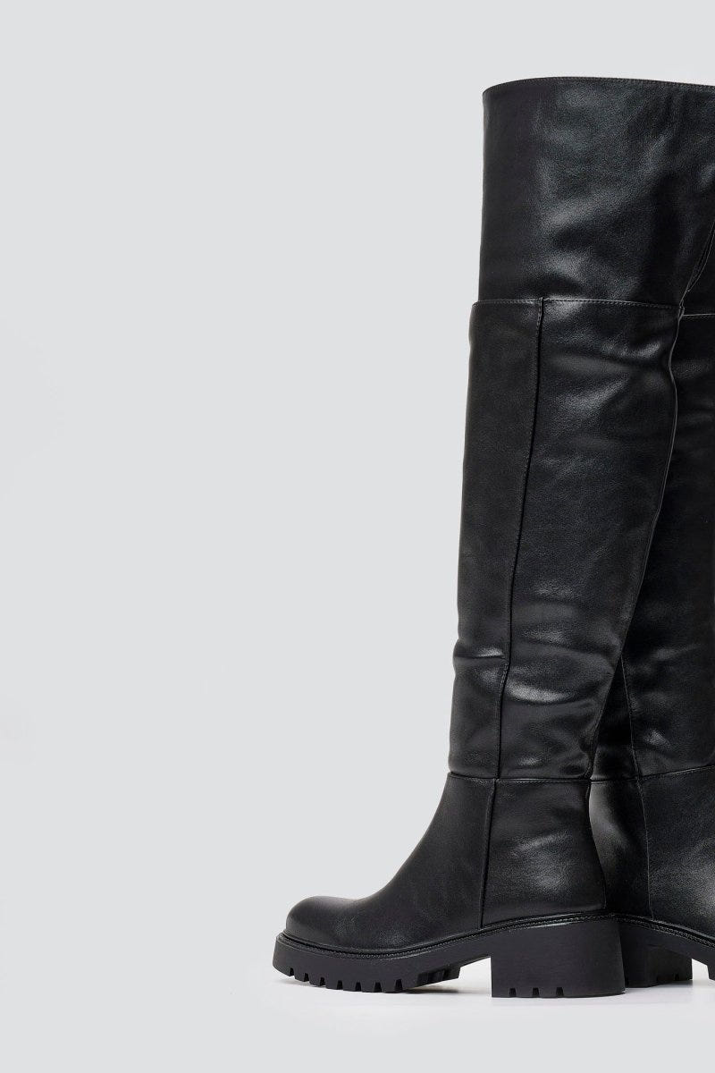 ERYNN Over - the - Knee Boots - Black Matte - thefashionproject.gr - ERYNN
