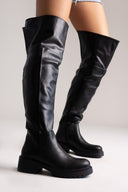 ERYNN Over - the - Knee Boots - Black Matte - thefashionproject.gr - ERYNN