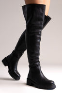 ERYNN Over - the - Knee Boots - Black Matte - thefashionproject.gr - ERYNN