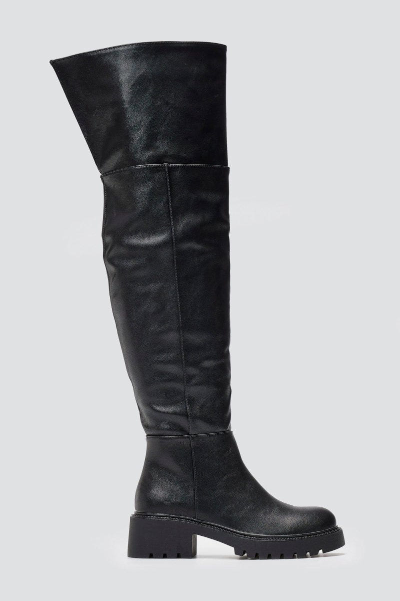 ERYNN Over - the - Knee Boots - Black Matte - thefashionproject.gr - ERYNN