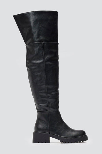 ERYNN Over - the - Knee Boots - Black Matte - thefashionproject.gr - ERYNN