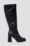 ERYNN Platform Boots with Block Heel - Black Matte - thefashionproject.gr - ERYNN