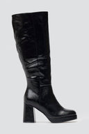 ERYNN Platform Crinkled Patent Boots - Black Crinkled Patent - thefashionproject.gr - ERYNN