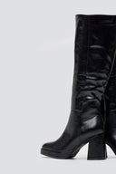 ERYNN Platform Crinkled Patent Boots - Black Crinkled Patent - thefashionproject.gr - ERYNN