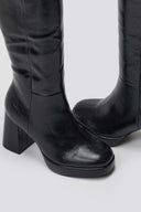 ERYNN Platform Crinkled Patent Boots - Black Crinkled Patent - thefashionproject.gr - ERYNN