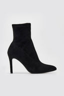 ERYNN Pointed Suede Stretch Ankle Boots - Black Suede - thefashionproject.gr - ERYNN