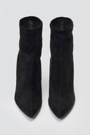 ERYNN Pointed Suede Stretch Ankle Boots - Black Suede - thefashionproject.gr - ERYNN