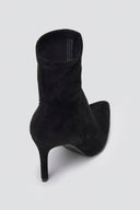 ERYNN Pointed Suede Stretch Ankle Boots - Black Suede - thefashionproject.gr - ERYNN