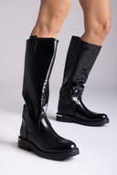 ERYNN Riding Boots - Black Florentic - thefashionproject.gr - ERYNN