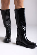 ERYNN Riding Boots - Black Florentic - thefashionproject.gr - ERYNN