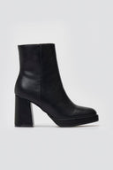 ERYNN Square - Toe Ankle Boots with Platform - Black Matte - thefashionproject.gr - ERYNN