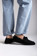 ERYNN Suede Loafers with Bow - Black Suede - thefashionproject.gr - ERYNN