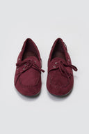 ERYNN Suede Loafers with Bow - Bordeaux Suede - thefashionproject.gr - ERYNN