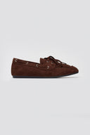 ERYNN Suede Loafers with Bow - Brown Suede - thefashionproject.gr - ERYNN