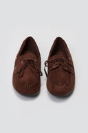ERYNN Suede Loafers with Bow - Brown Suede - thefashionproject.gr - ERYNN