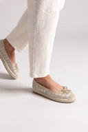 Εσπαντρίγιες από ψάθα Xti 144027 - Χρυσό - thefashionproject.gr - Xti Footwear