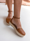 Εσπαντρίγιες δερμάτινες με μπαρέτα Ragazza 0204