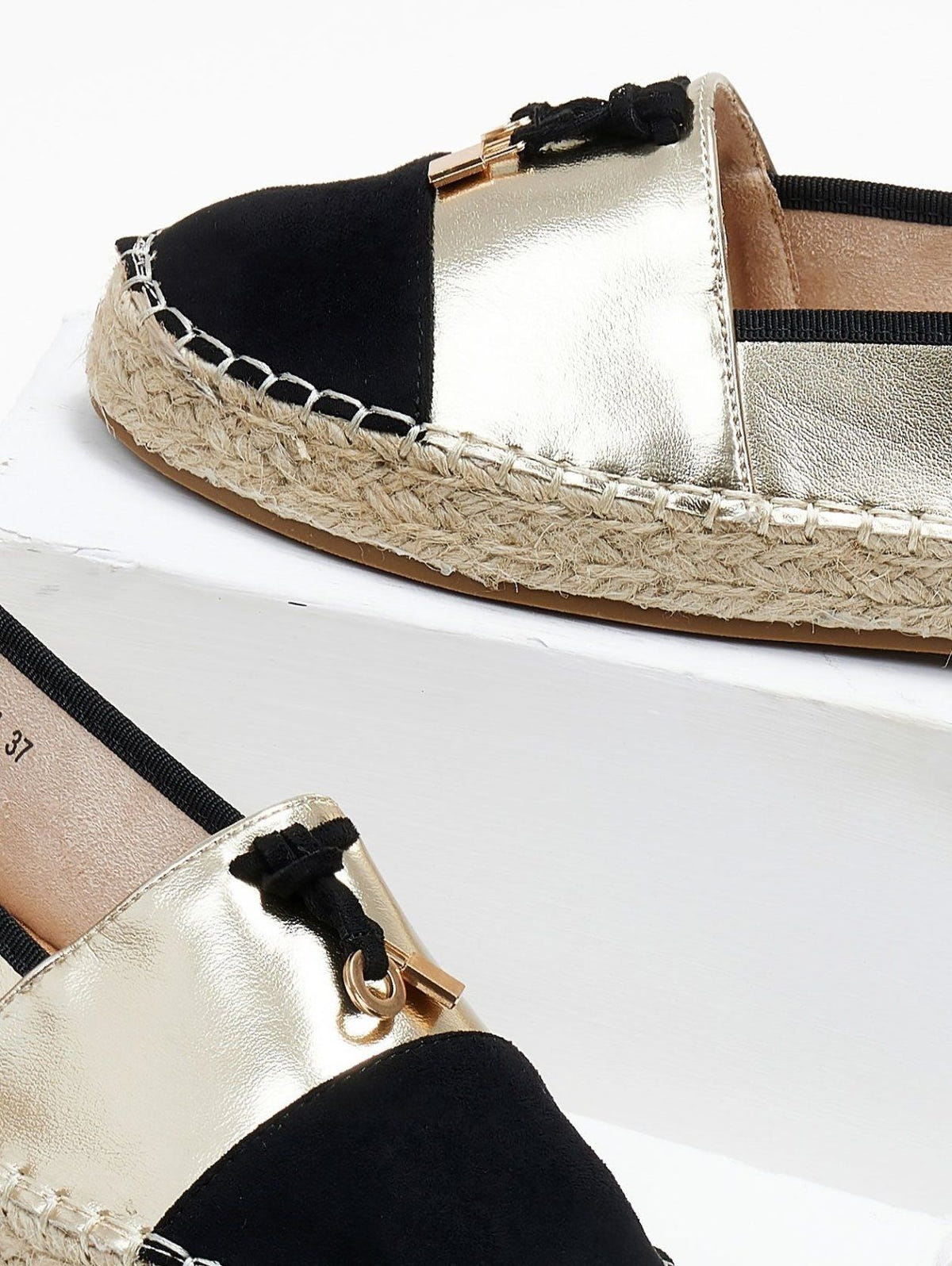 Εσπαντρίγιες με διχρωμία ERYNN - Χρυσό - thefashionproject.gr - ERYNN