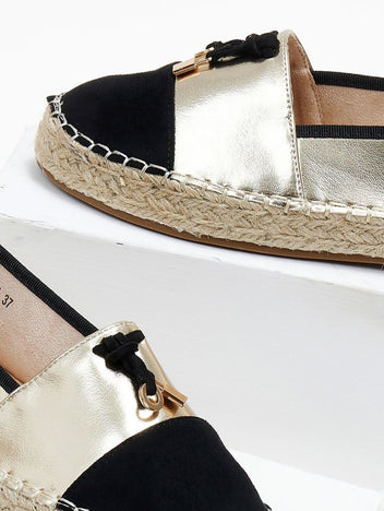 Εσπαντρίγιες με διχρωμία ERYNN - Χρυσό - thefashionproject.gr - ERYNN
