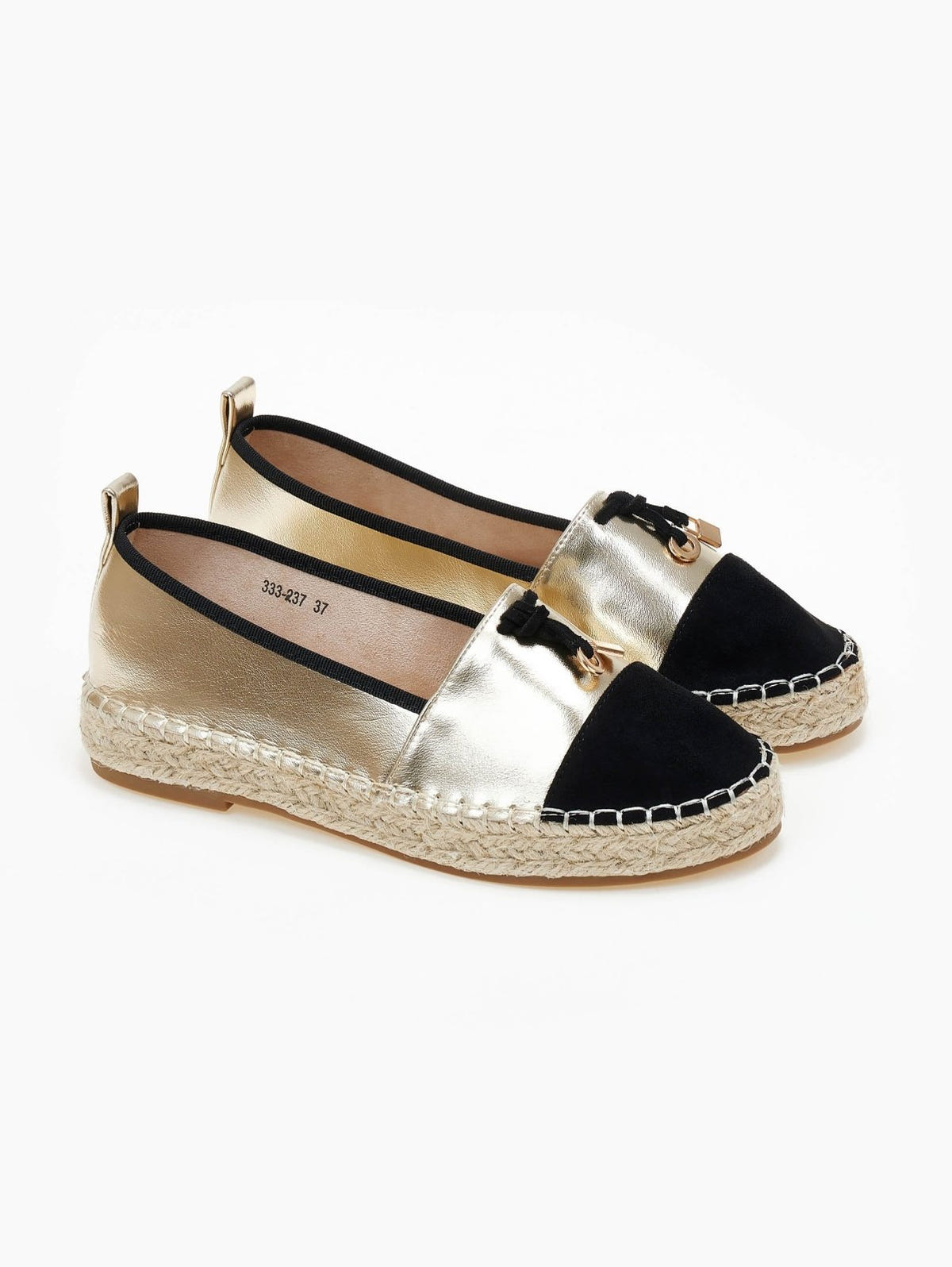 Εσπαντρίγιες με διχρωμία ERYNN - Χρυσό - thefashionproject.gr - ERYNN