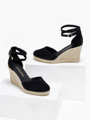 Εσπαντρίγιες platforms από δέρμα καστόρι Ragazza 0692